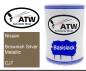 Preview: Nissan, Brownish Silver Metallic, CJ7: 500ml Lackdose, von ATW Autoteile West.